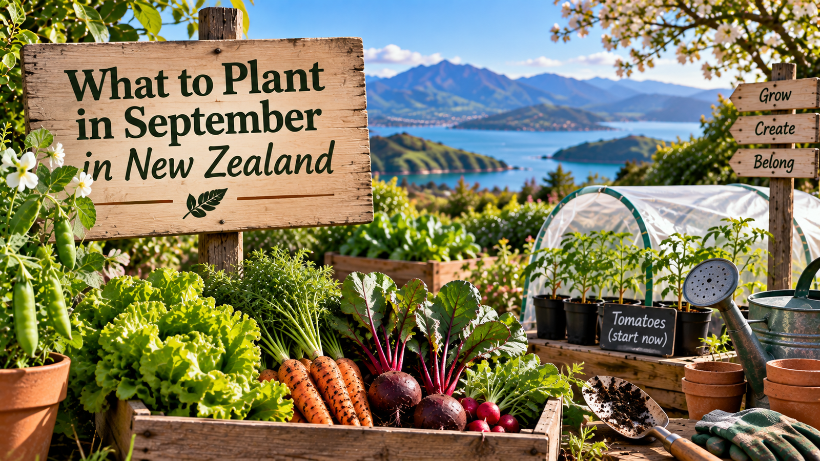 What to plant in September in New Zealand spring vegetable garden